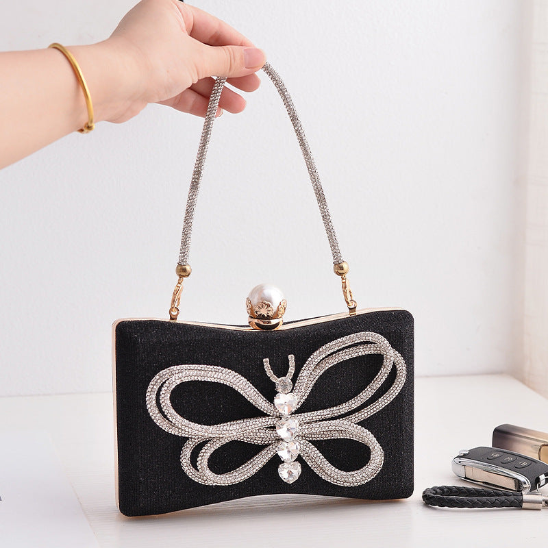 womens fashion all matching graceful bow dinner bag