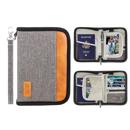 Short Passport Holder Certificate Multi-functional Anti-theft Swiping