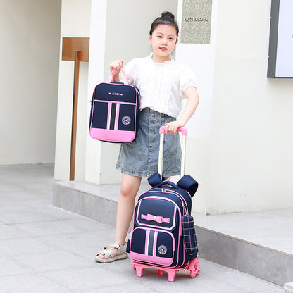 primary school children burden relieving backpack dual use