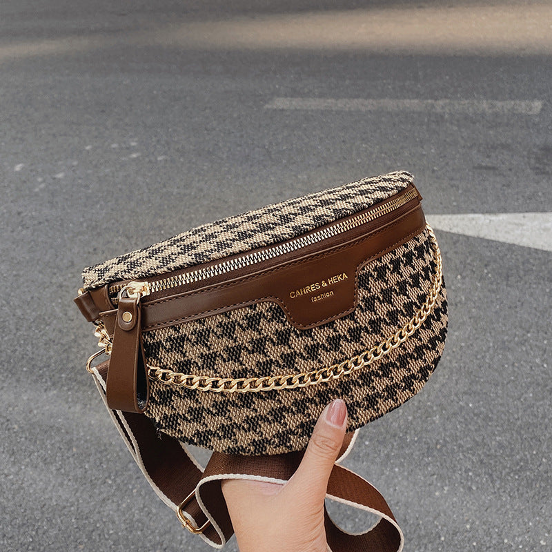womens retro fashion leopard print shoulder bag