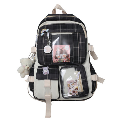 high school student schoolbag backpack