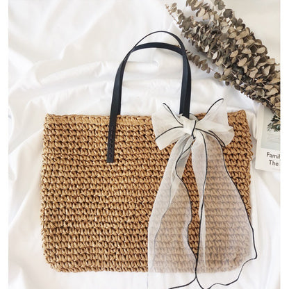 new seaside holiday woven bag portable