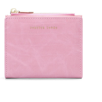 wallet womens short change simple high end ultra thin two fold