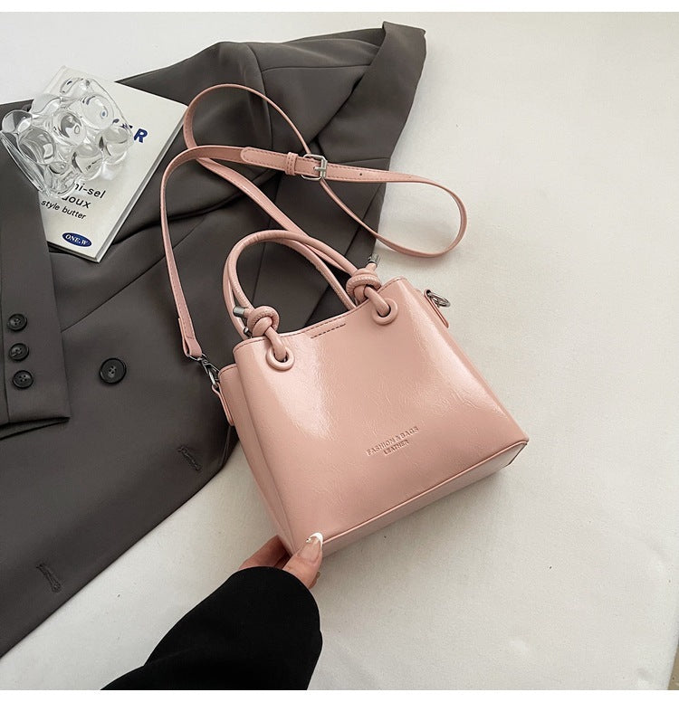 womens messenger bag fashion portable one shoulder bucket bag