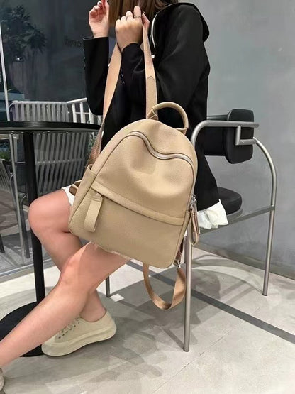 High-grade Baidu Leather Backpack