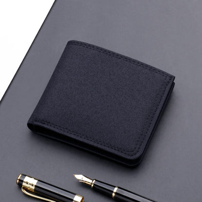 mens fashion simple short canvas wallet