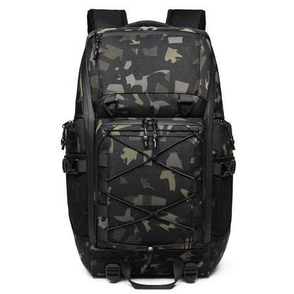 large capacity outdoor waterproof camouflage climbing hiking mens backpack