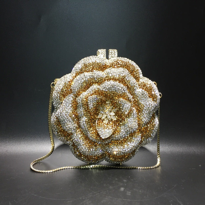 daily matching rose metal dinner womens bag