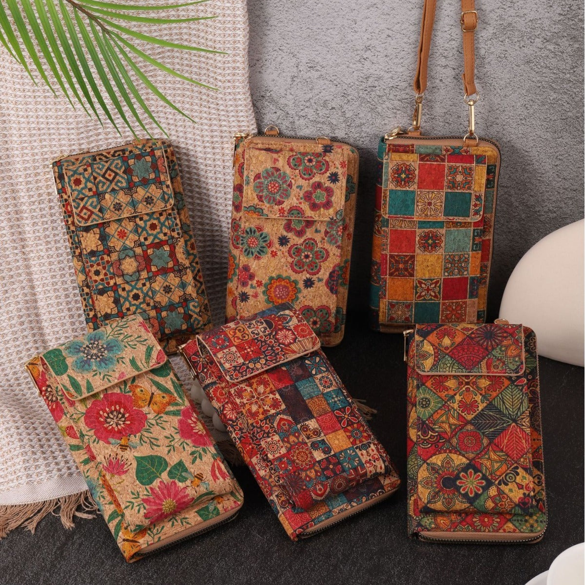 retro-bohemian-wallet-multi-functional-large-capacity-wood-grain-mobile-phone-bag