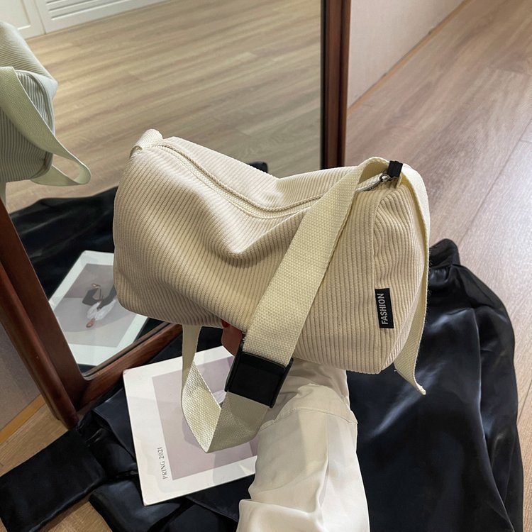 fashionable solid color simple womens shoulder crossbody bag