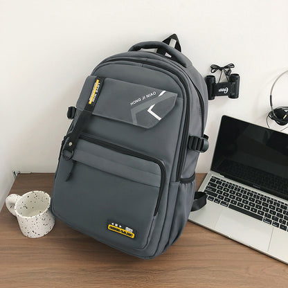 retro contrast color mens travel backpack
