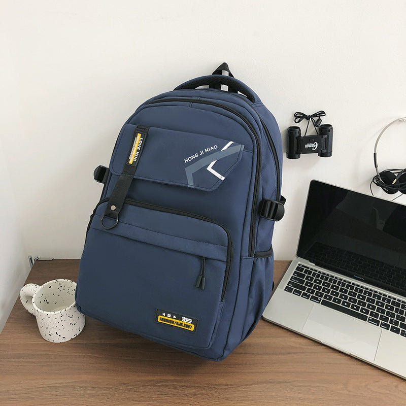 retro contrast color mens travel backpack