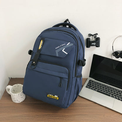 retro contrast color mens travel backpack