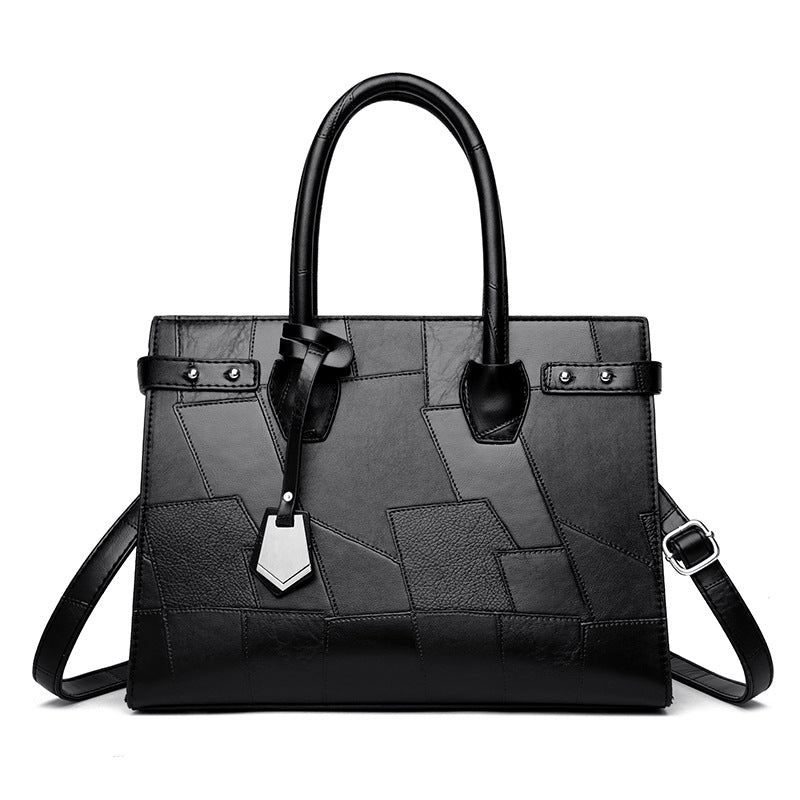 new solid color zip one shoulder crossbody bag
