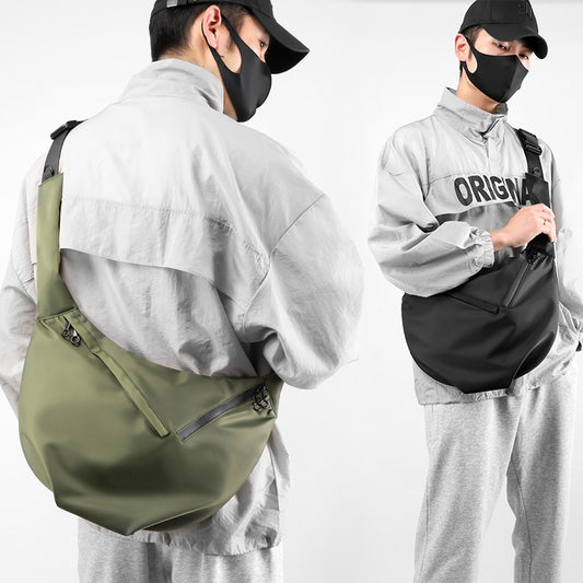 mens all match casual and lightweight large capacity japanese satchel