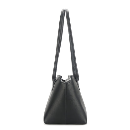 Leather Tote Large Capacity Underarm Bag Cowhide Handbag Women