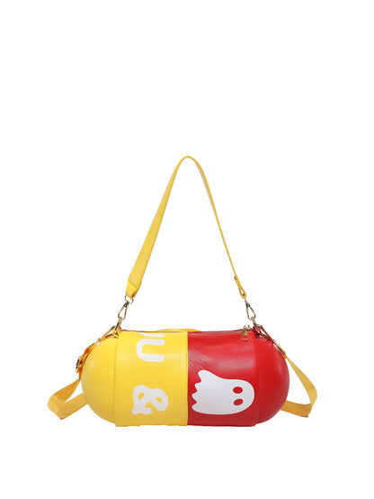 contrast color capsule shell womens bag crossbody