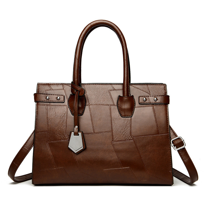 new solid color zip one shoulder crossbody bag