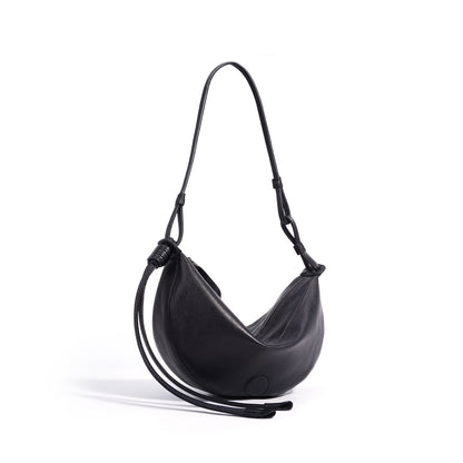 Half Moon Dumpling Sheepskin Retro Shoulder Messenger Bag
