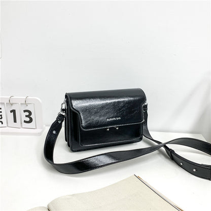 simple pu small square student fashion casual all match shoulder bag