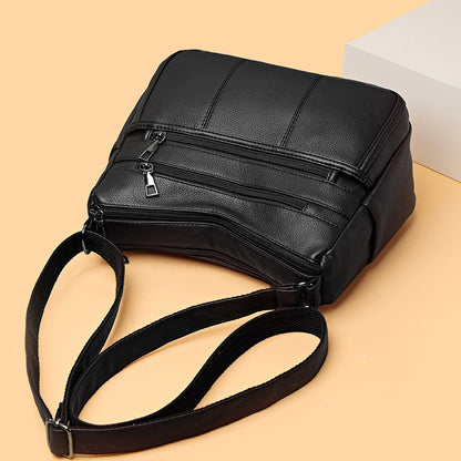 multi compartment shoulder commuter crossbody bag