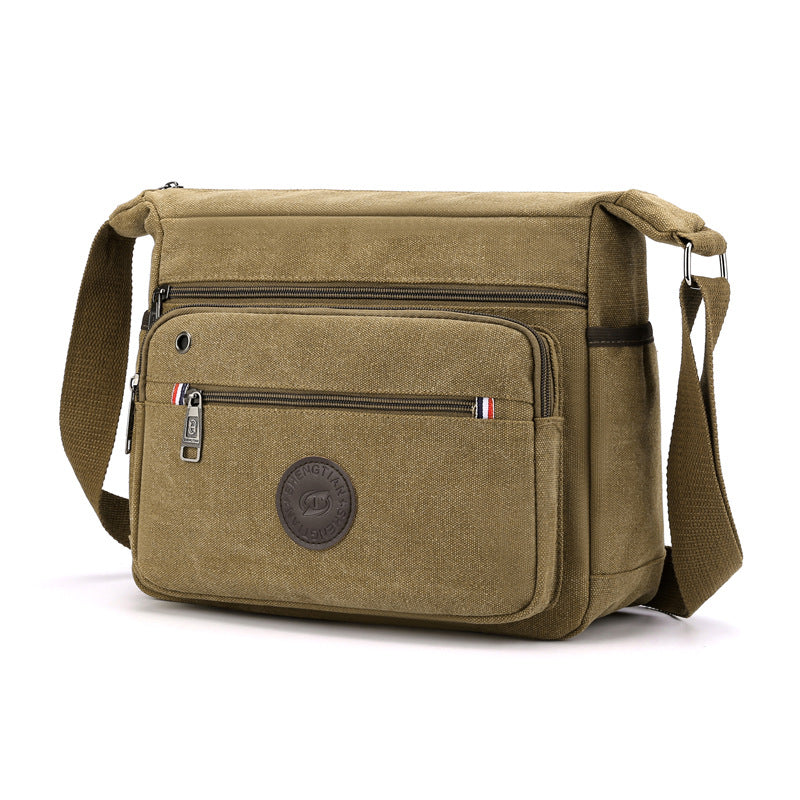 new canvas mens shoulder messenger bag