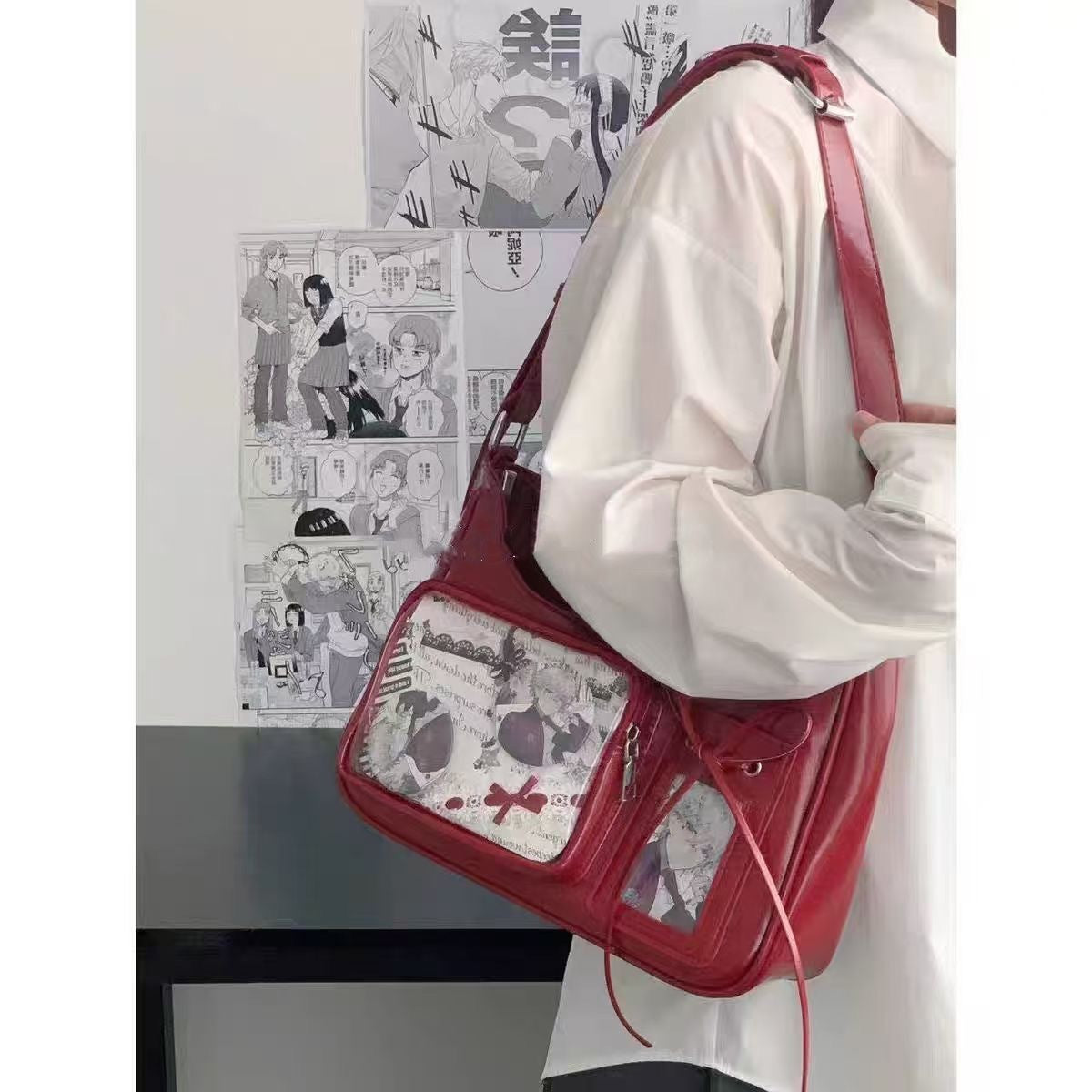 original homemade niche design snacks one shoulder crossboby bag