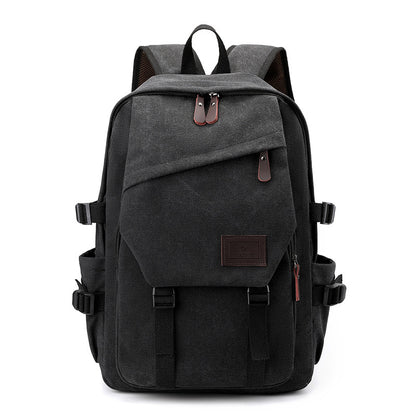 retro trendy large capacity student schoolbag