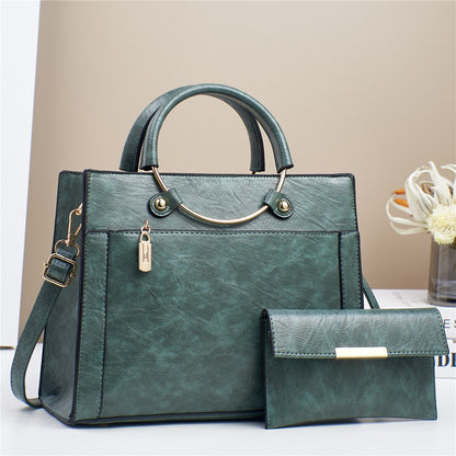 large capacity bag womens special interest design handbag two piece set
