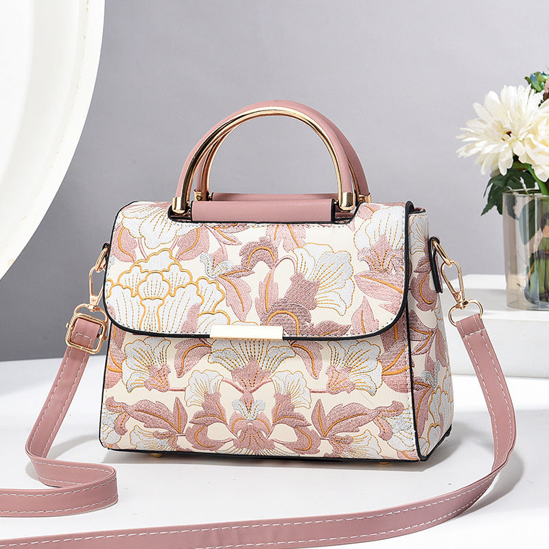 chinese style printed trendy womens shoulder messenger bag