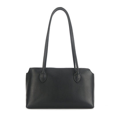 Leather Tote Large Capacity Underarm Bag Cowhide Handbag Women