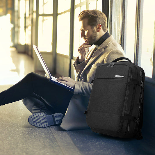 multi functional backpack mens business travel laptop bag