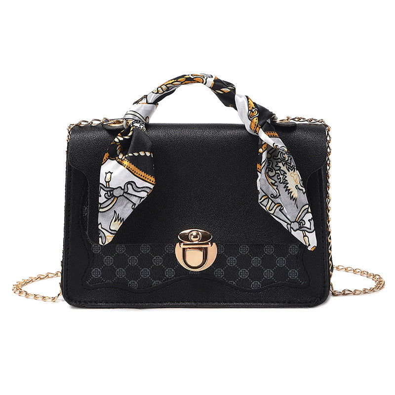 fashion small square bag vintage print ladies