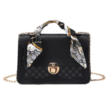 fashion small square bag vintage print ladies