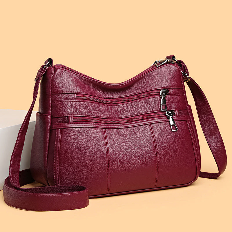 multi compartment shoulder commuter crossbody bag