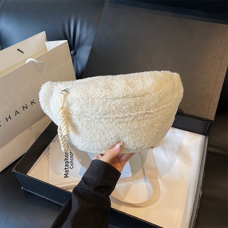 autumn and winter new plush crossbody bag large capacity
