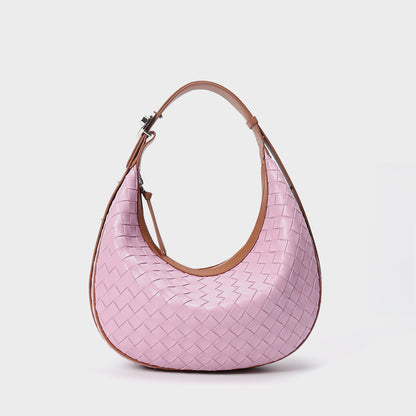 design niche genuine leather bag womens woven