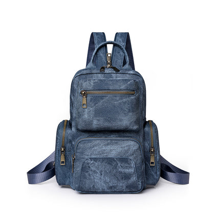 womens backpack pu travel lady retro