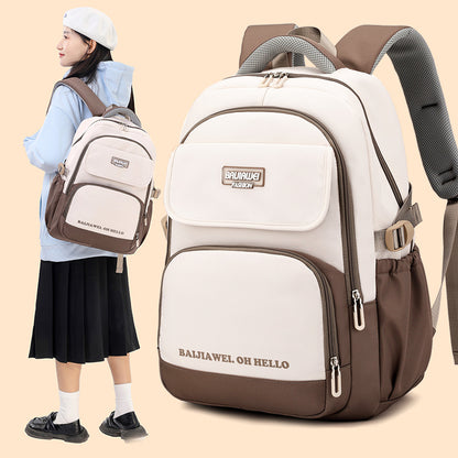 New Junior High School Backpack Girls Super Light