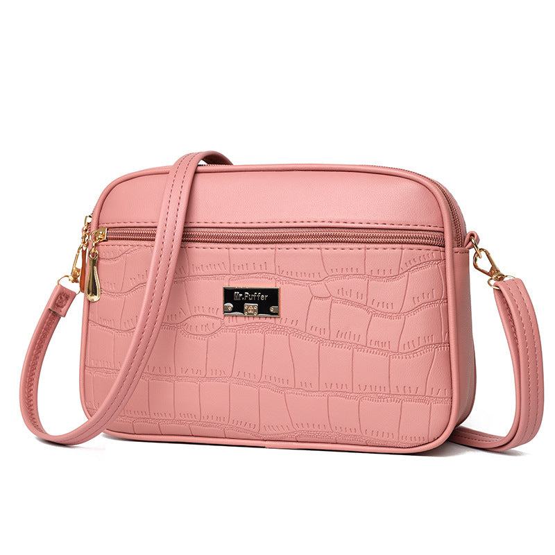 spring new simple high grade light luxury all match messenger bag