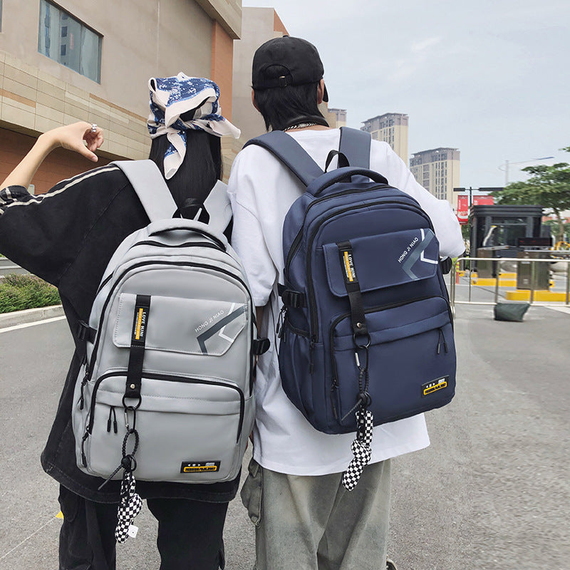 retro contrast color mens travel backpack