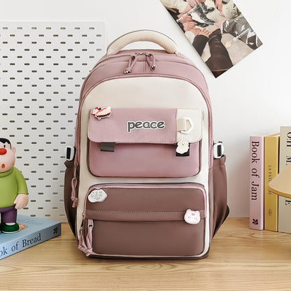 Women's Large Capacity Lightweight Simple Schoolbag