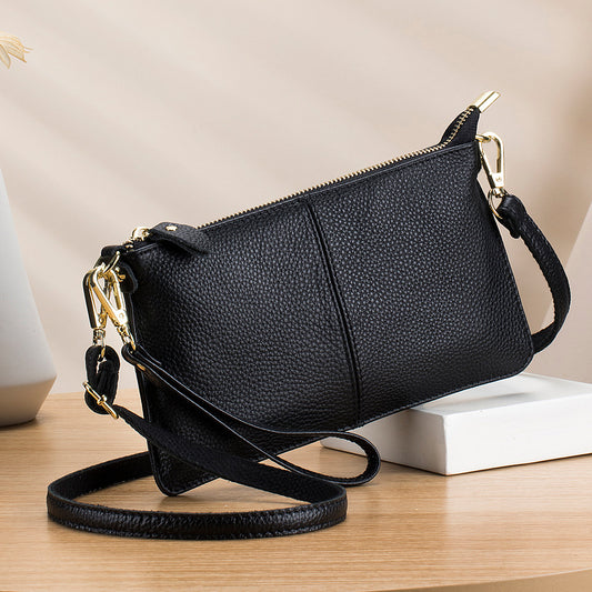 Leather One-shoulder Women's Leather All-match Clutch