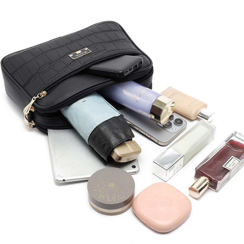 spring new simple high grade light luxury all match messenger bag