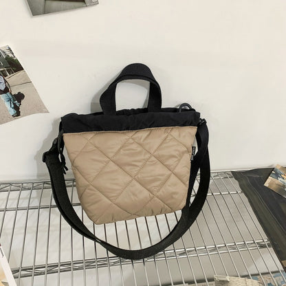 casual bag girls crossbody bag all match advanced sentong qin diamond quilted handbag