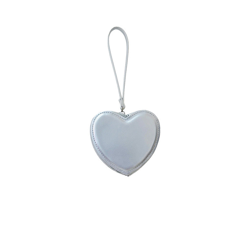 Red Lovely Heart-shaped Mini Wrist Bag