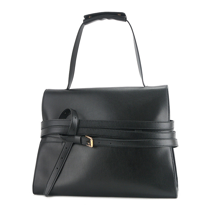 portable shoulder bag with buckle crossbody