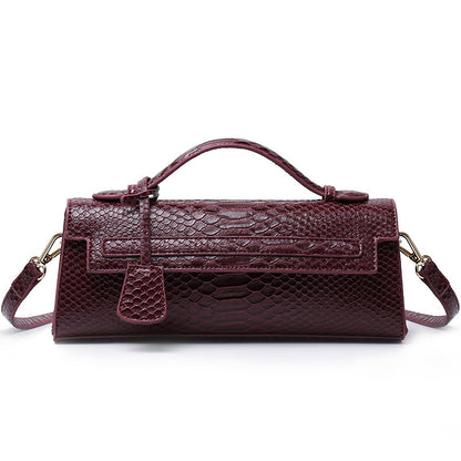 cute ostrich grain crossbody shoulder bag
