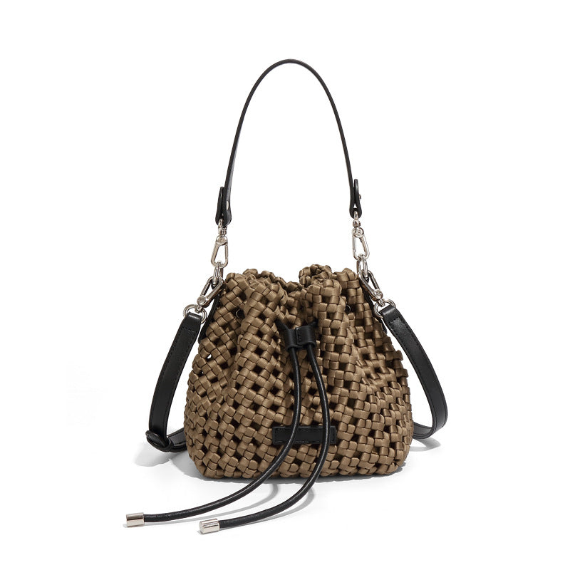 high grade windmill knot bucket bag hand woven