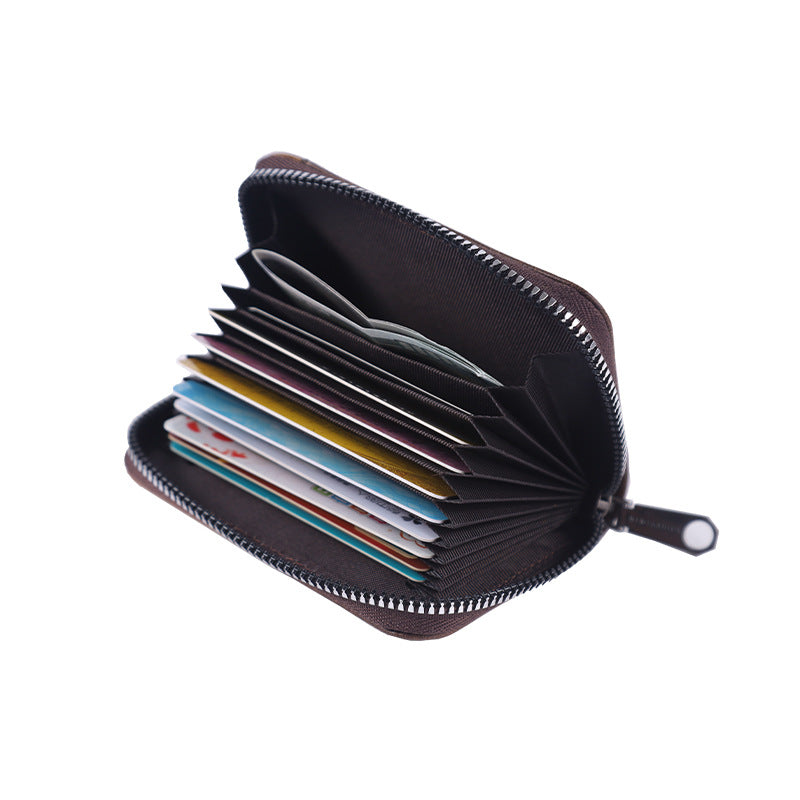 organ style multiple card slots wallet